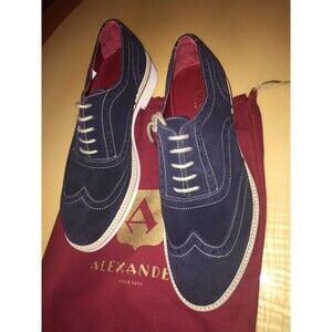 Alexander Nicolette 1910 Oxford Shoes Leather 41.5 Italian JARDO BROGUE Borrelli